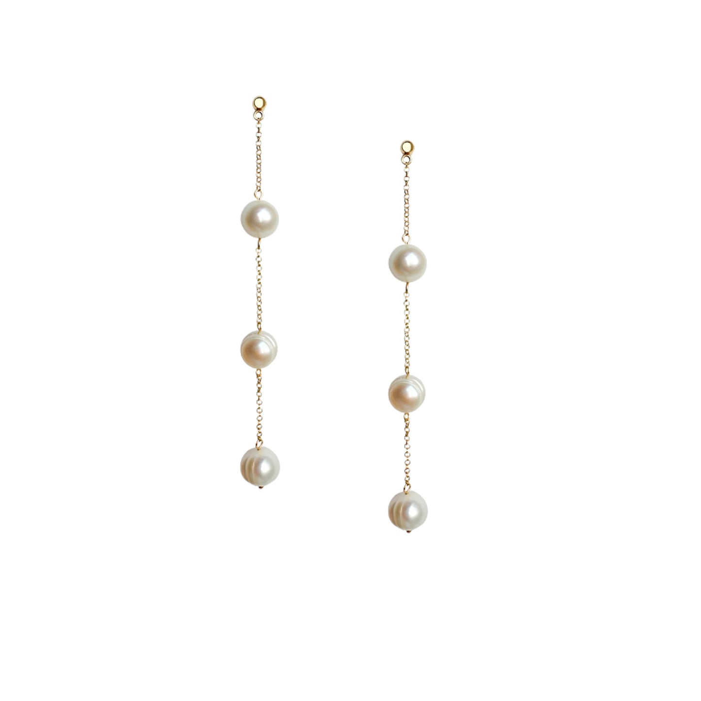 Pearl Cascade Earrings – Timeless Elegance