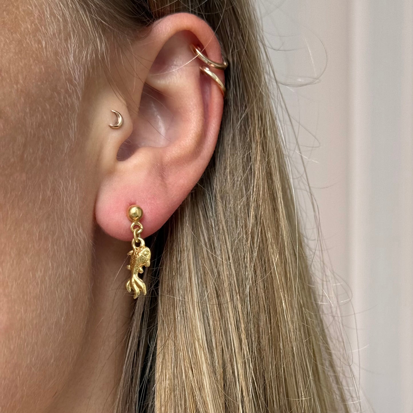 Golden Fish Earrings – A Touch of Luck & Elegance
