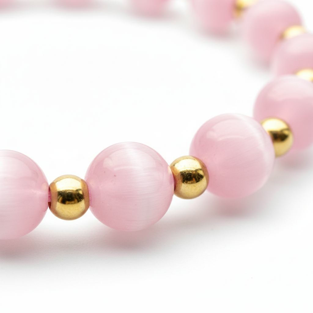 Pink Cat’s Eye Bracelet