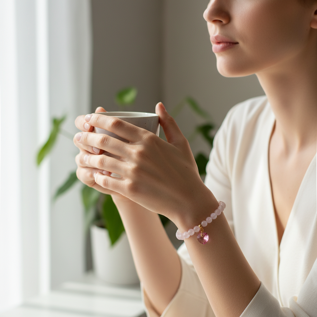 Pink Cat’s Eye Manifestation Bracelet