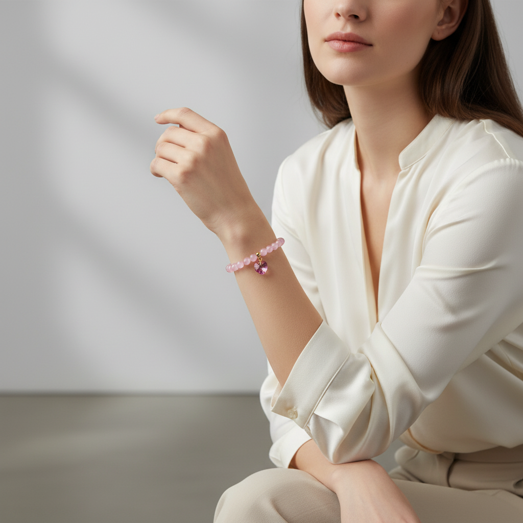 Pink Cat’s Eye Manifestation Bracelet