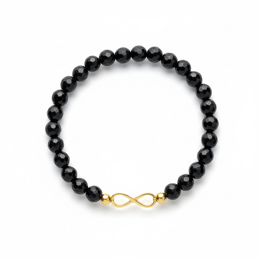 Onyx Infinity Bracelet