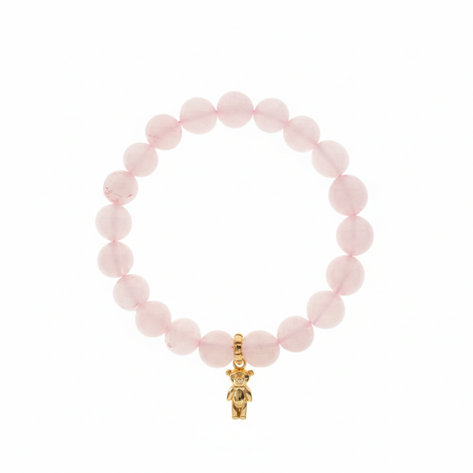 Rose Quartz Teddy Bracelet