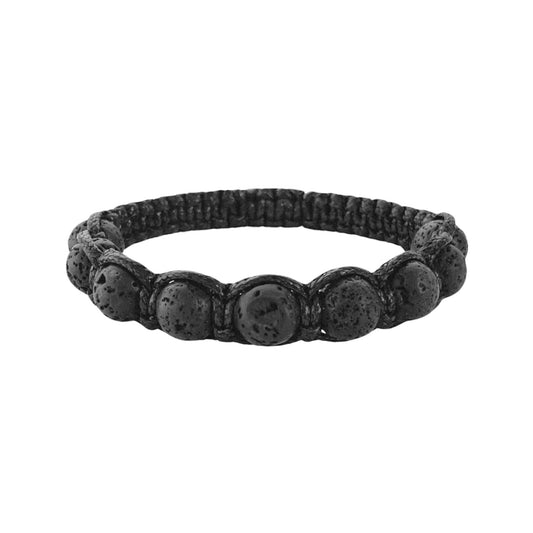 Men's Braided Bracelet with Lava Stone – Grounding and Strength