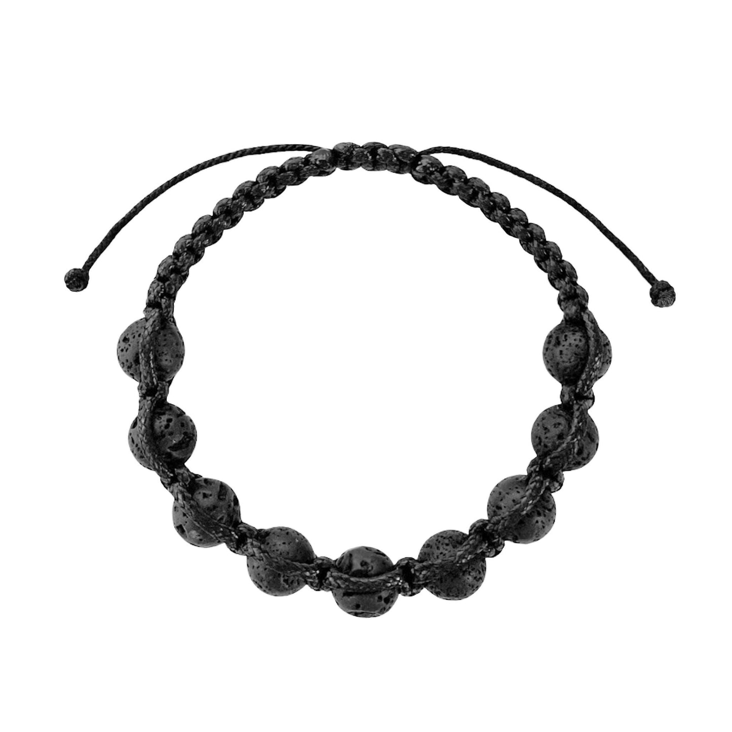 Men's Braided Bracelet with Lava Stone – Grounding and Strength