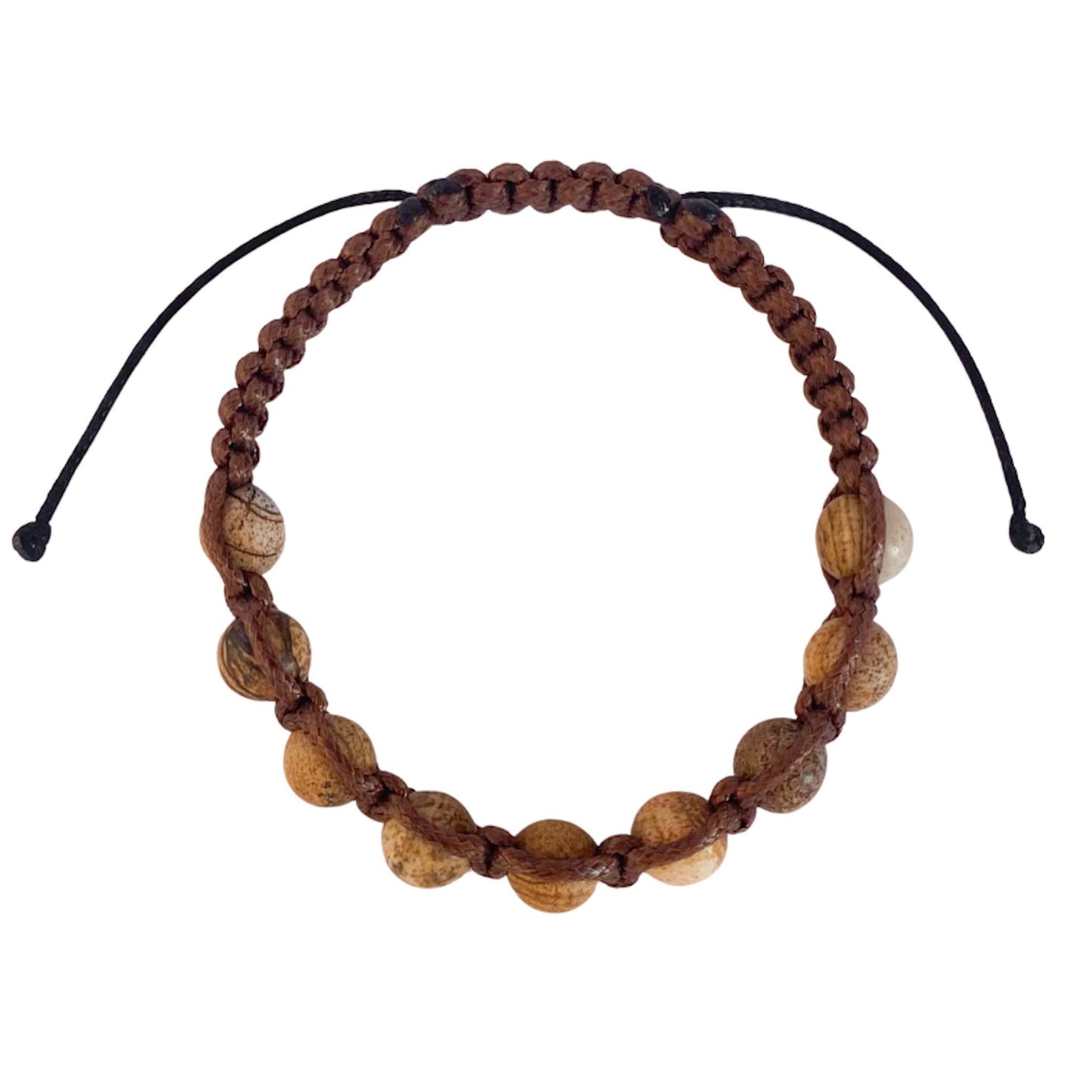 Men's Braided Bracelet with Jasper – Strength and Connection to Nature
