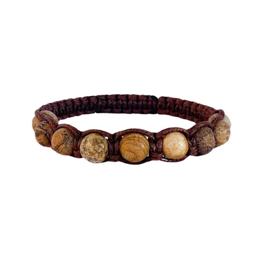 Men's Braided Bracelet with Jasper – Strength and Connection to Nature