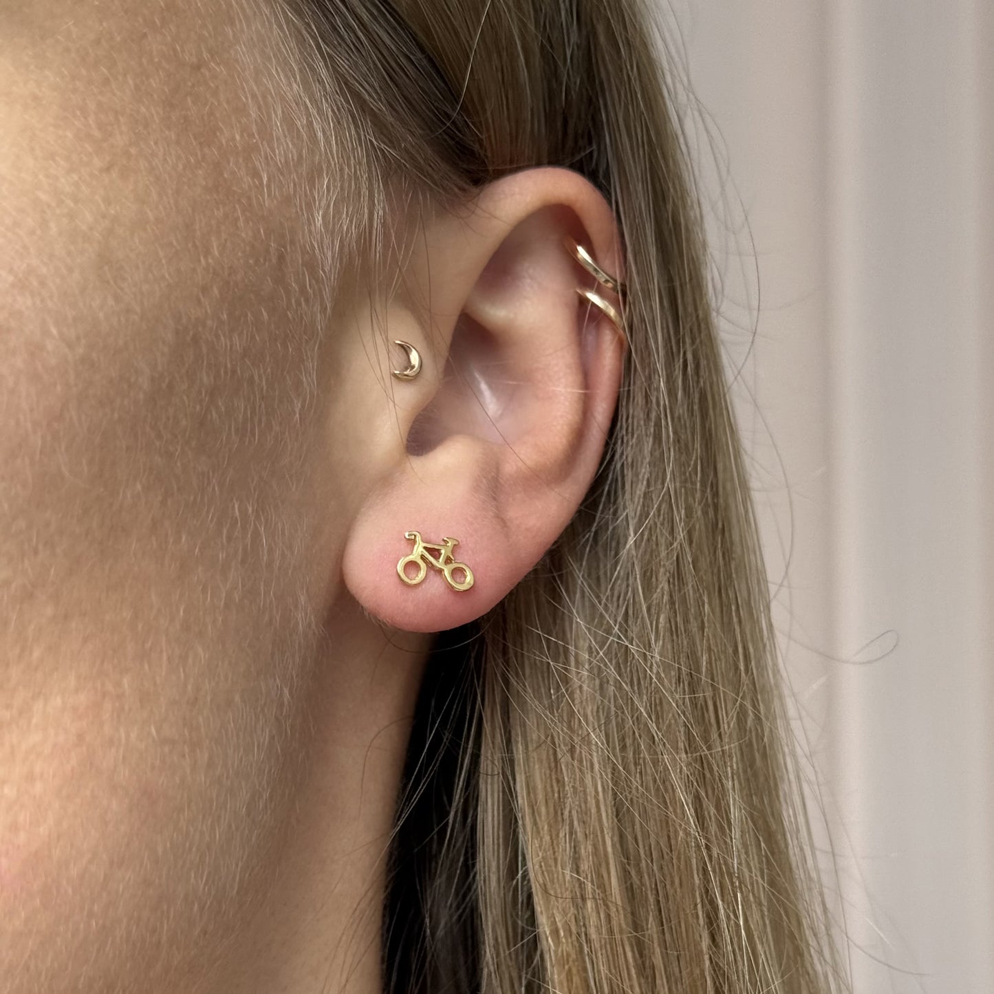 Bicycle Stud Earrings – Ride Your Own Path