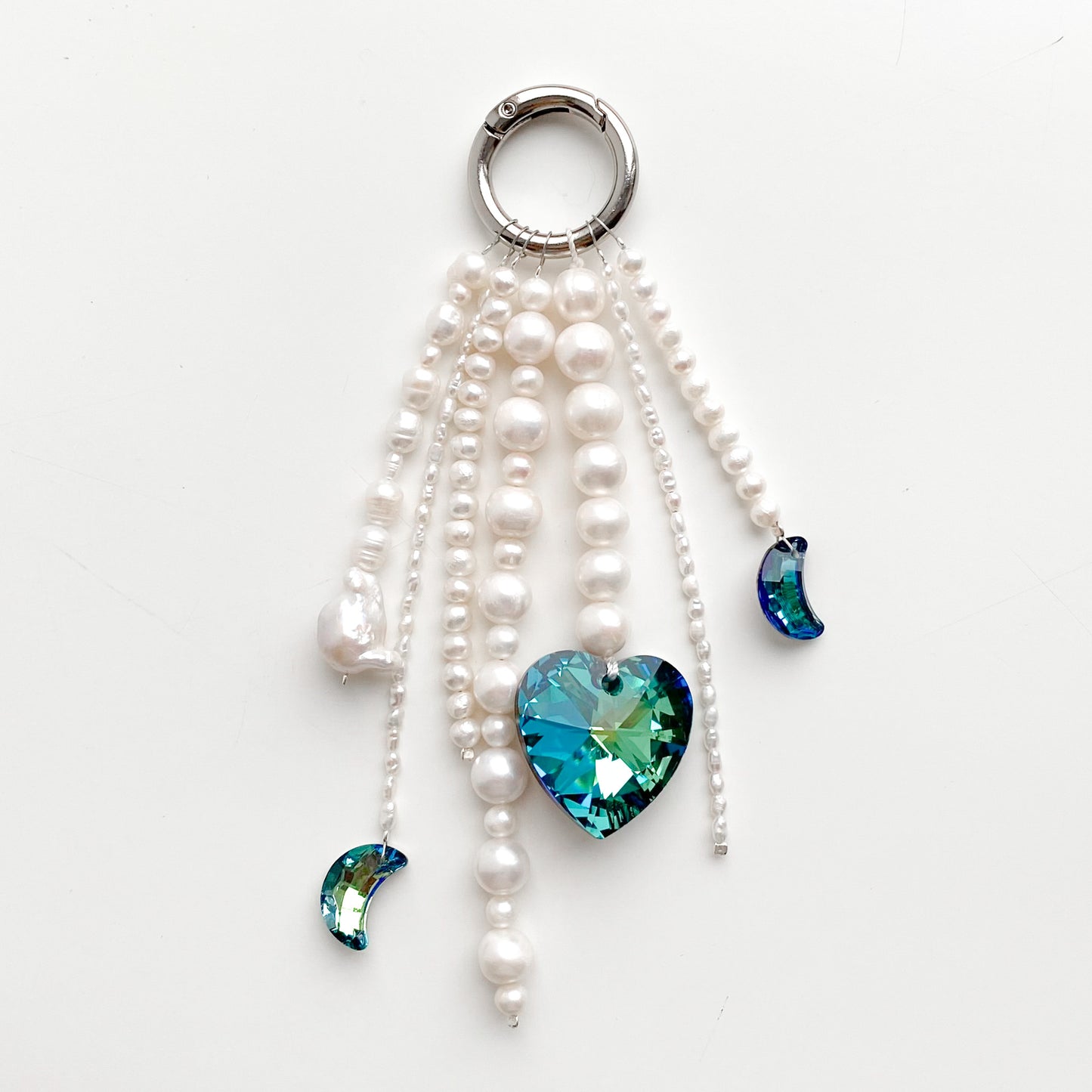 Pearl & Swarovski Moonlight Bag Charm – One of a Kind