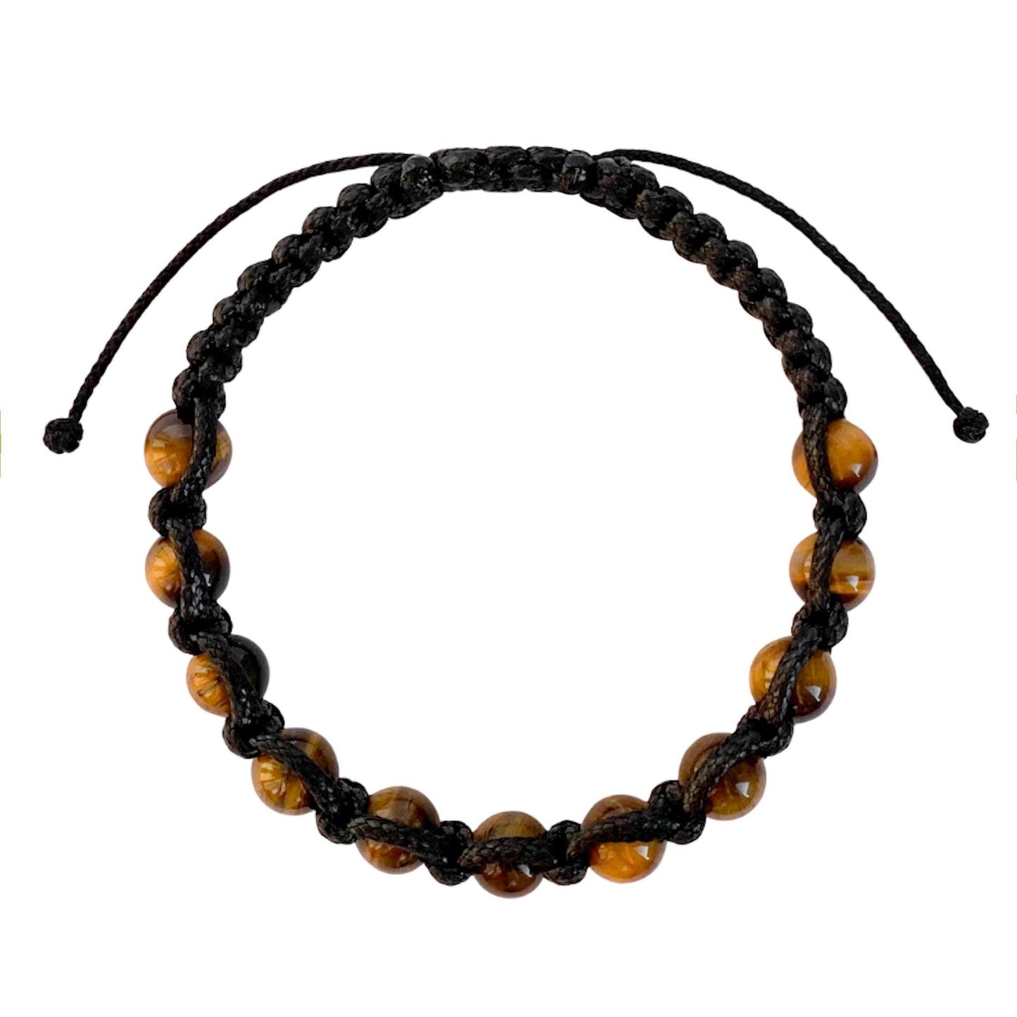Men's Braided Bracelet with Tiger's Eye – Courage and Focus