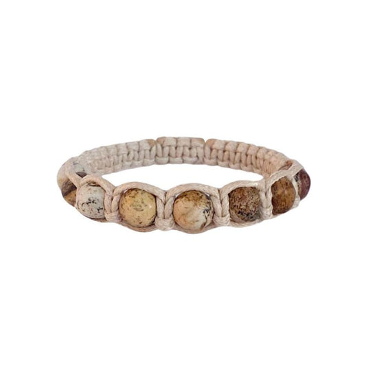 Men's Braided Bracelet with Jasper – Stability and Grounding