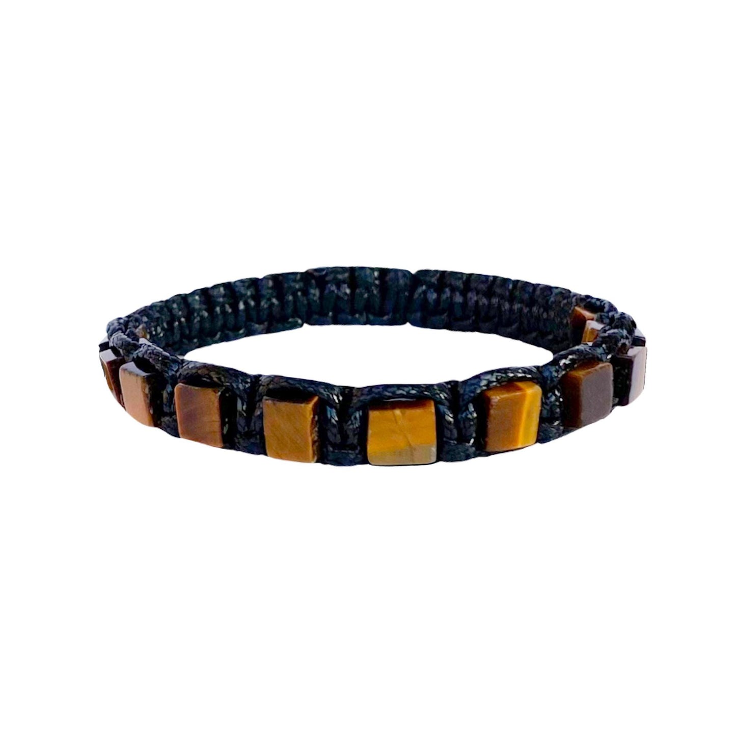 Men's Braided Bracelet with Tiger's Eye – Power and Protection
