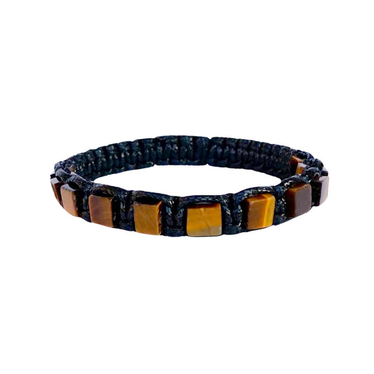 Men's Braided Bracelet with Tiger's Eye – Power and Protection