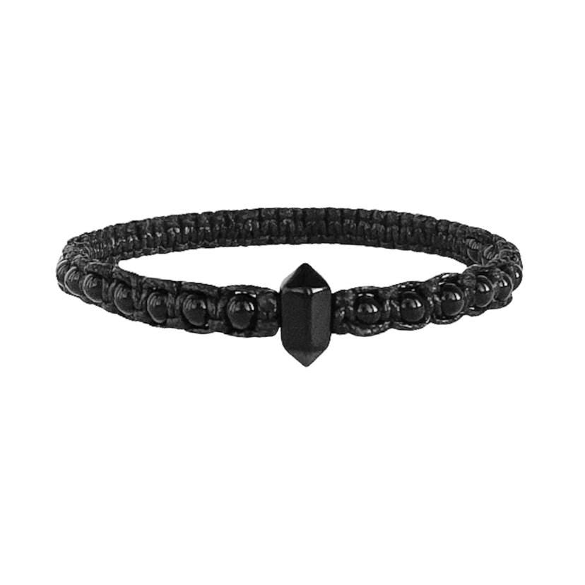 Men's Braided Bracelet with Onyx – Strength and Protection